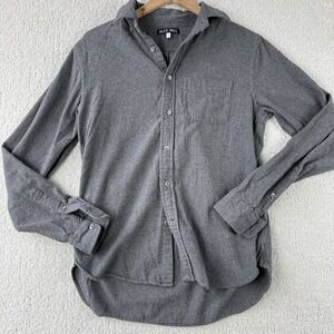 Alex Mill Flannel Button Down Shirt Men's S Gray Long Sleeve Casual Top $145